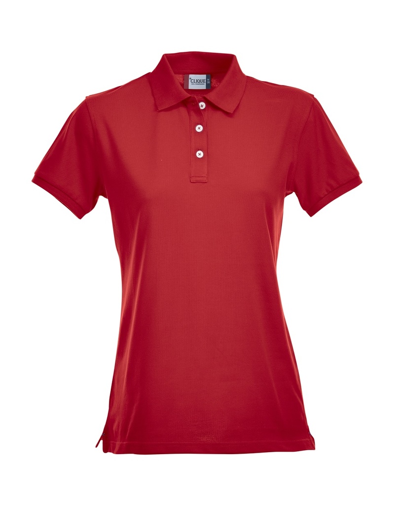 Clique Stretch Premium Polo Women rood
