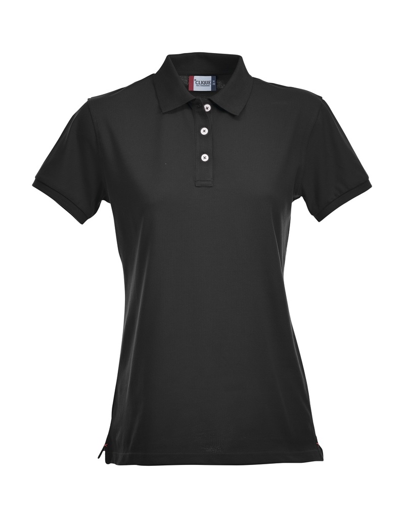 Clique Stretch Premium Polo Women zwart