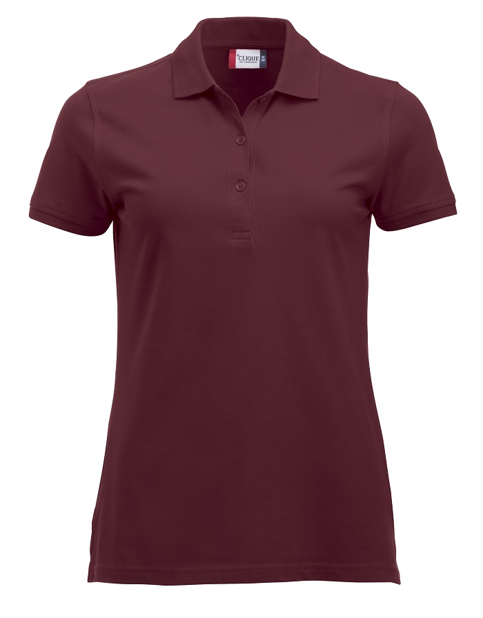 Clique Classic Marion S/S Polo bordeaux