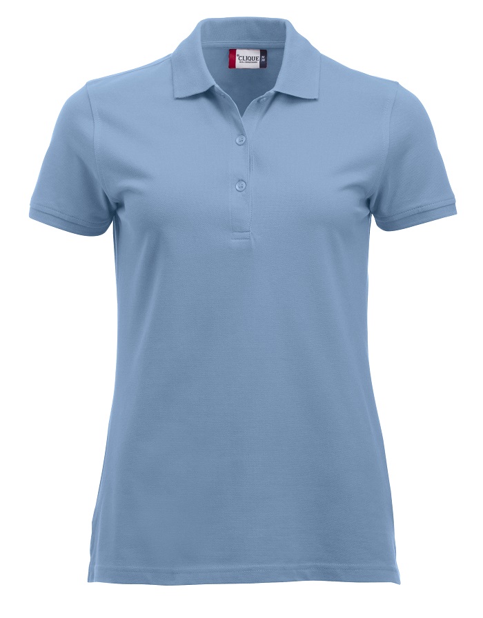 Clique Classic Marion S/S Polo lichtblauw