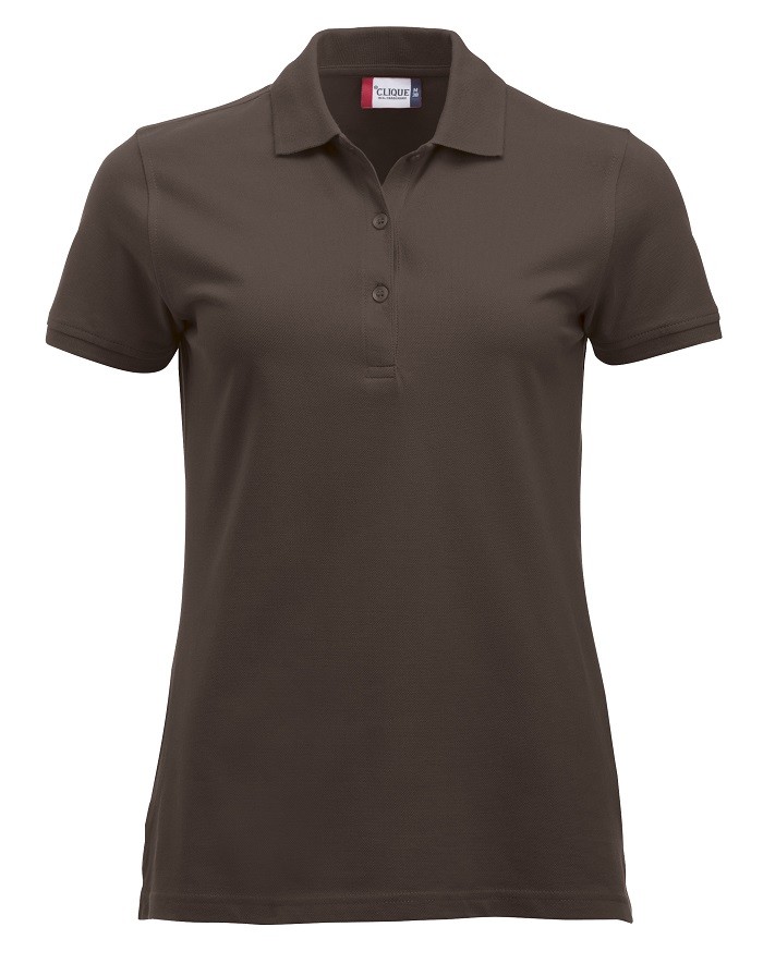 Clique Classic Marion S/S Polo dark mocca