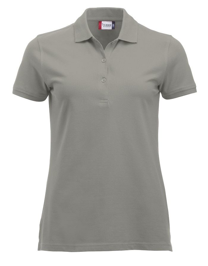 Clique Classic Marion S/S Polo zilvergrijs