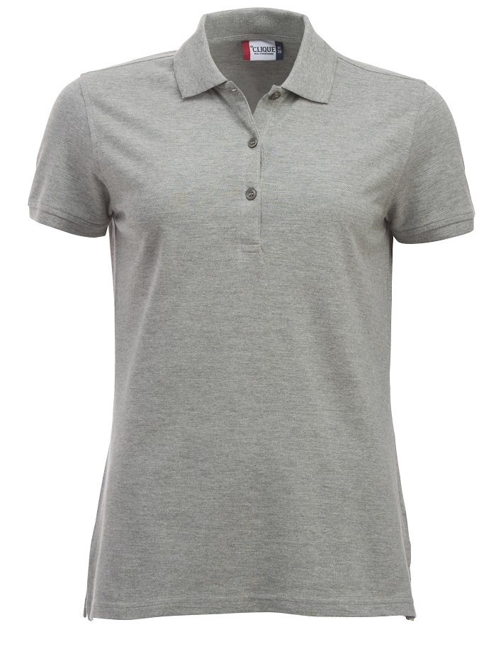 Clique Classic Marion S/S Polo grijsmelange