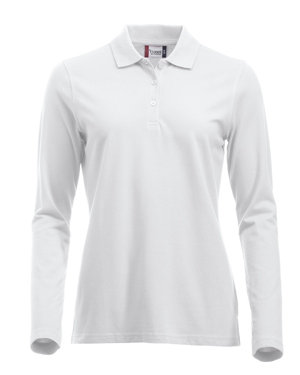 Clique Classic Marion L/S Polo wit