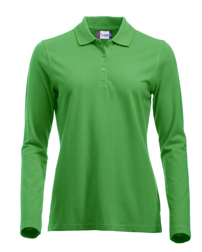 Clique Classic Marion L/S Polo appelgroen