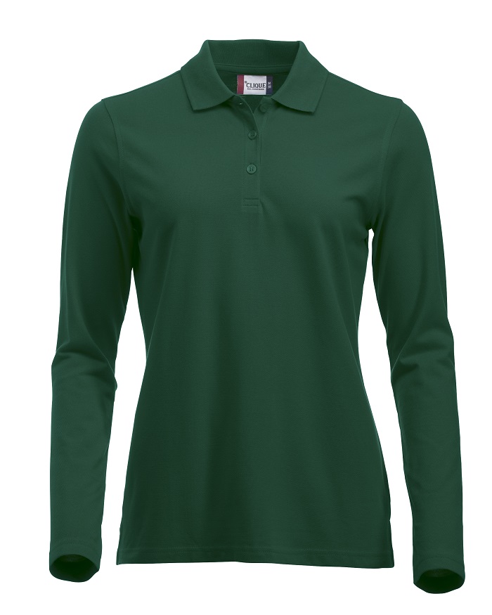 Clique Classic Marion L/S Polo flessengroen