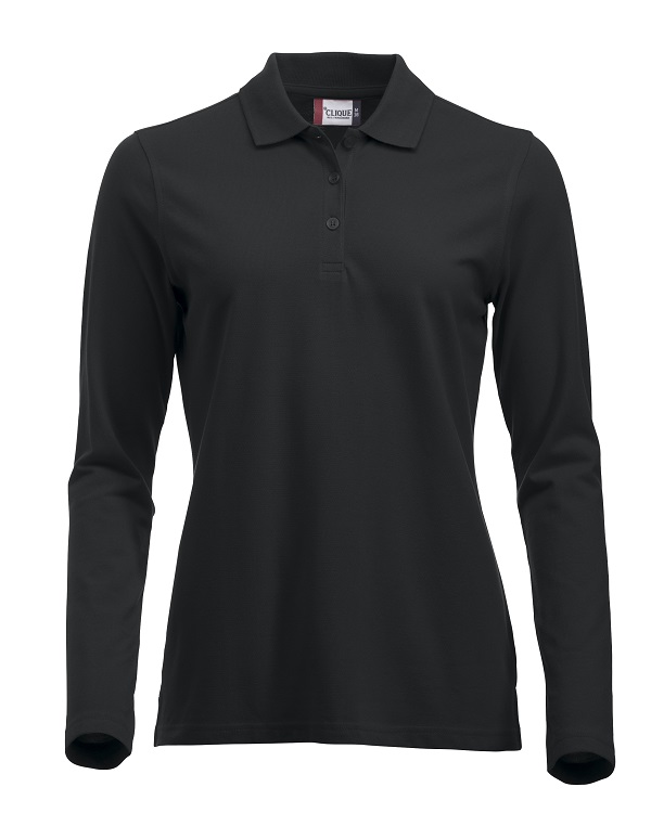 Clique Classic Marion L/S Polo zwart
