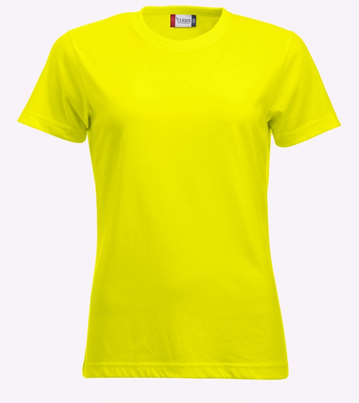 Clique New Classic-T Women signaalgeel