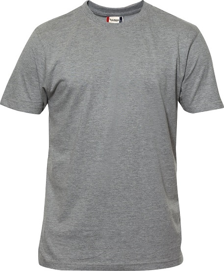 Clique Premium-T Mens grijsmelange