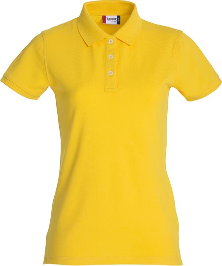Clique Stretch Premium Polo Women lemon