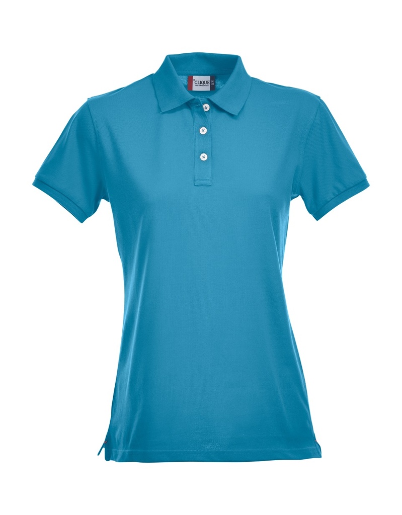 Clique Stretch Premium Polo Women turquoise