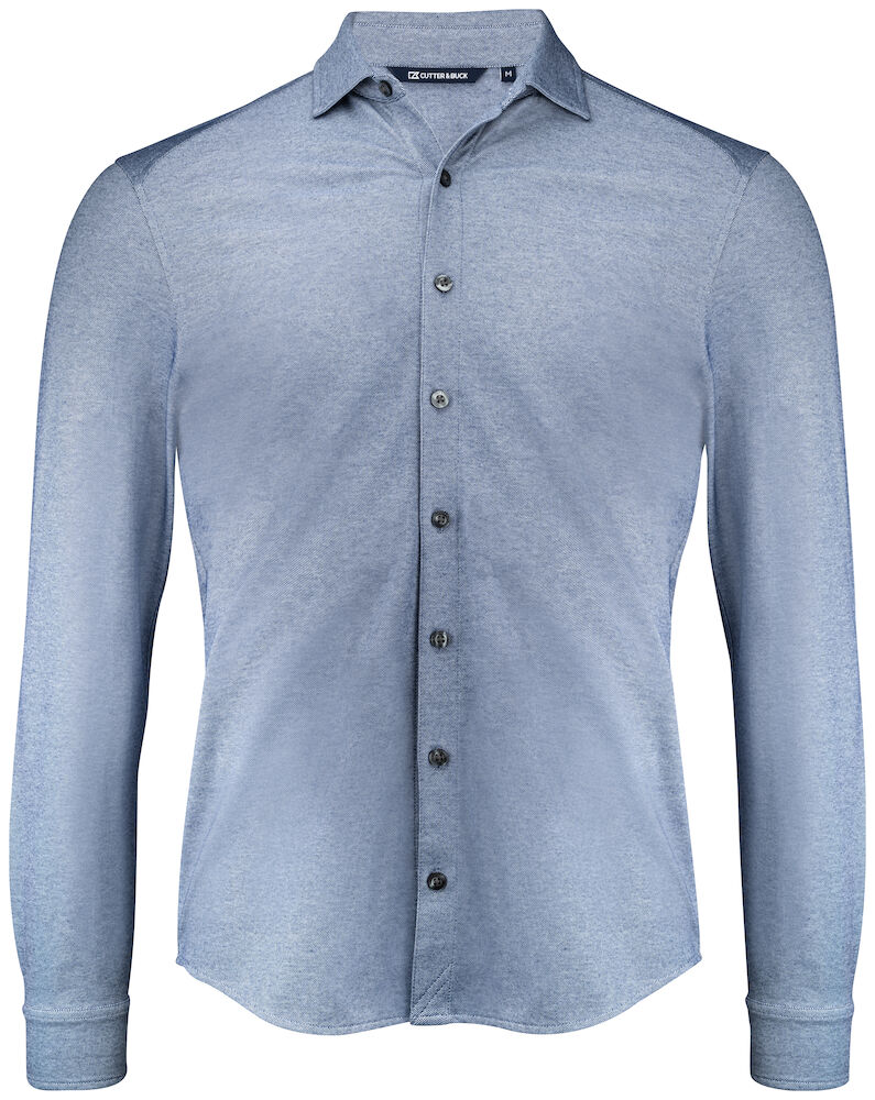 Cutter & Buck Advantage Shirt Men indigo melange