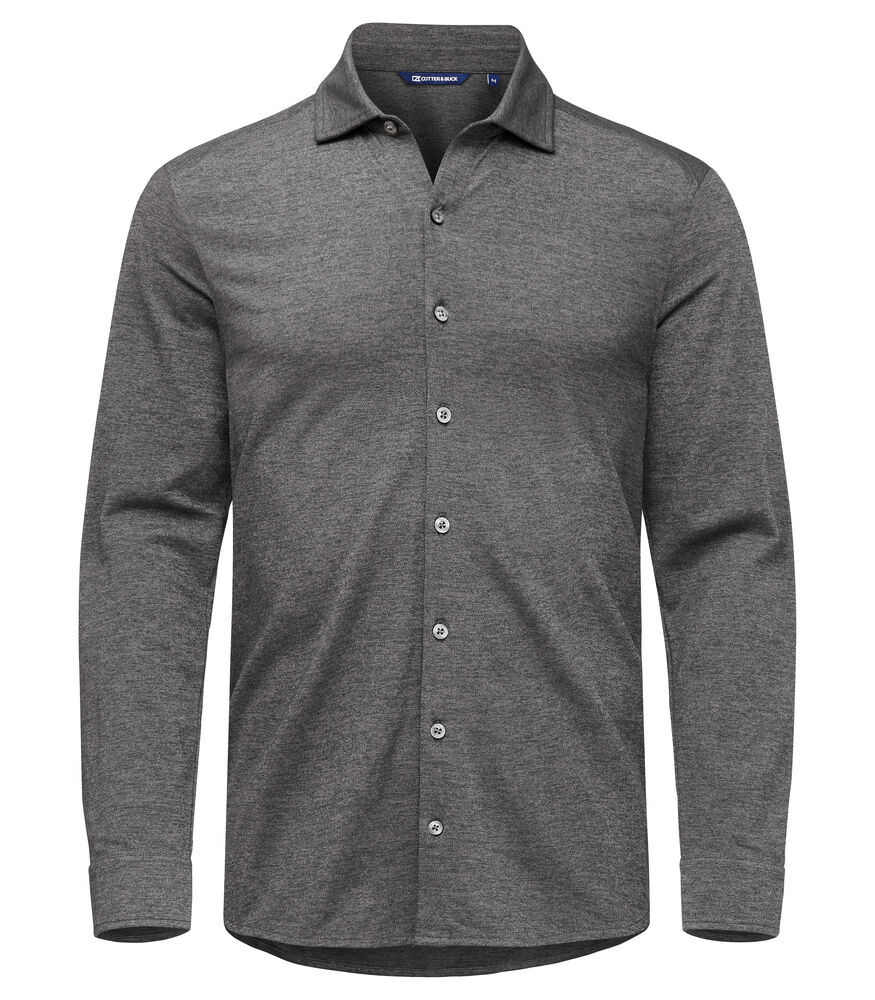 Cutter & Buck Advantage Shirt Men antraciet melange