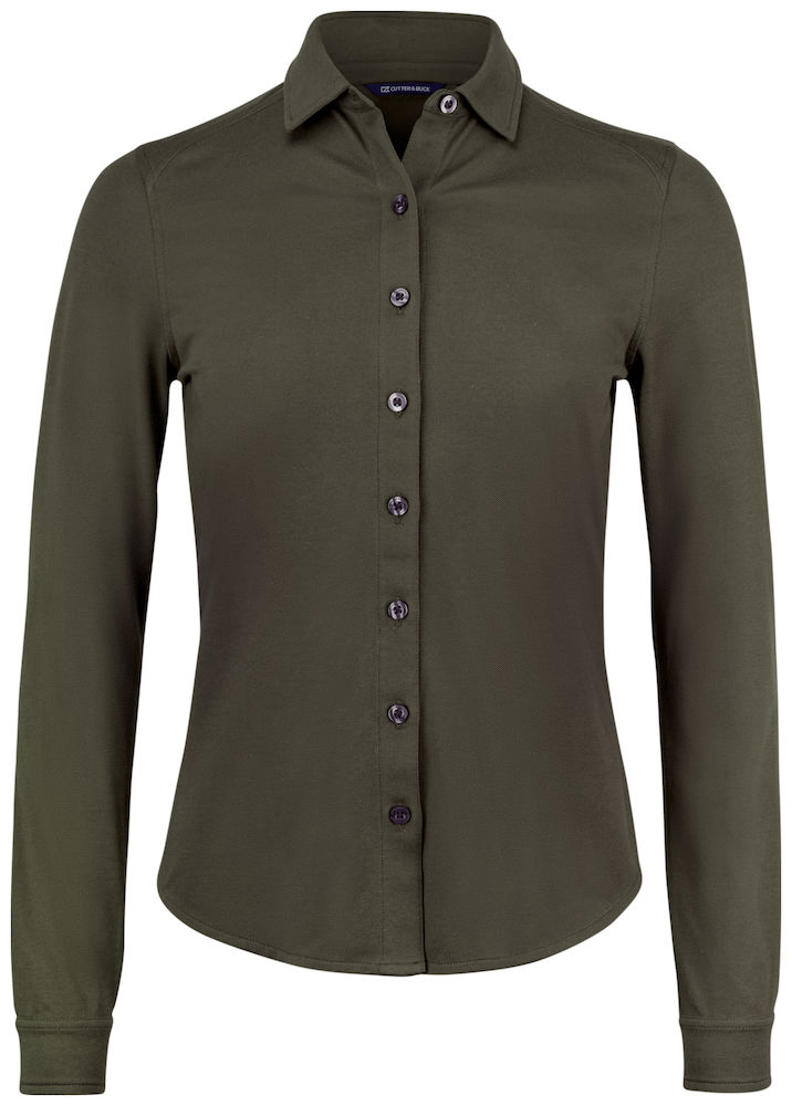Cutter & Buck Advantage Shirt Women ivy groen