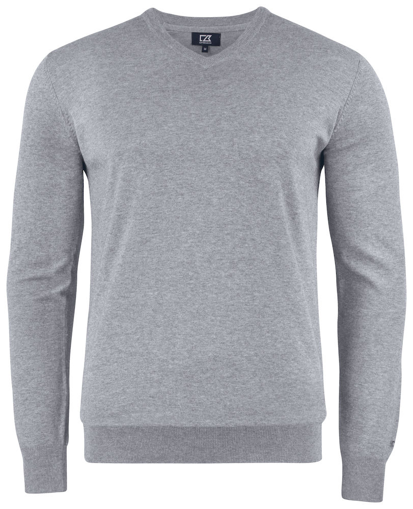 Cutter & Buck Oakville V-Neck Men grijsmelange