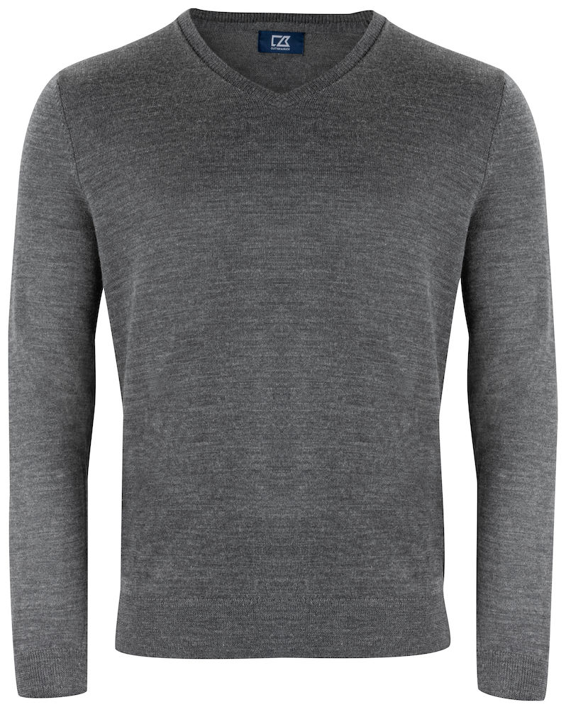 Cutter & Buck Vernon V-Neck Men antraciet melange