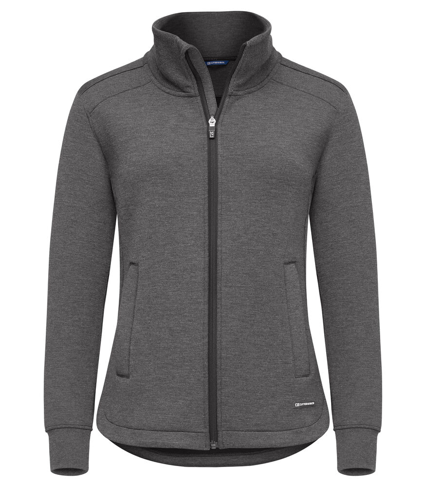 Cutter & Buck Pemberton Cardigan FZ Women antraciet melange