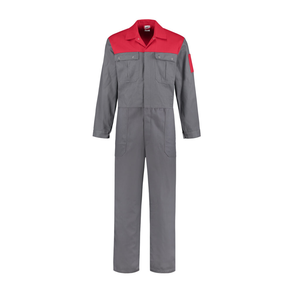 Bestex Overall OVK1002KL grijs/rood