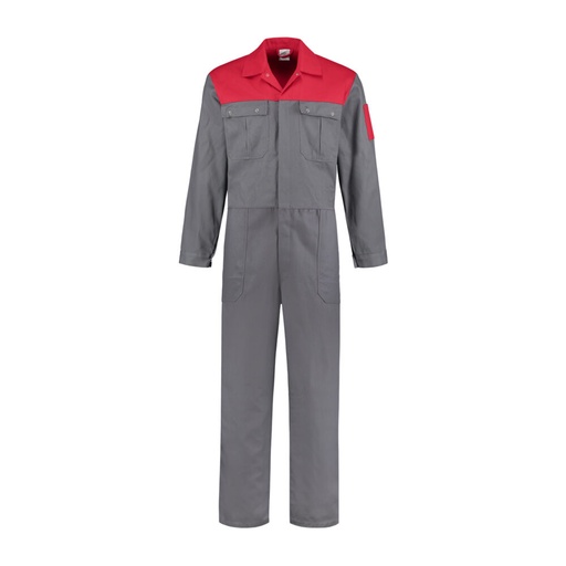 Bestex Overall OVK1002KL grijs/rood