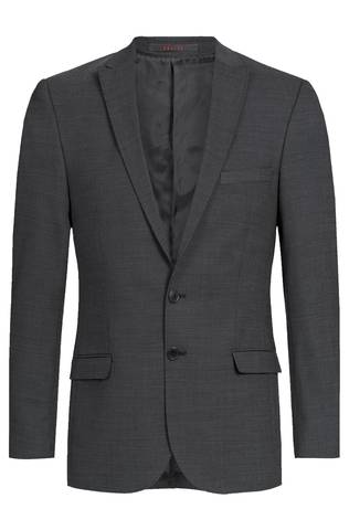 [GRF-1127-2810-010] Greiff Heren colbert SF Modern 37.5 pinpoint zwart