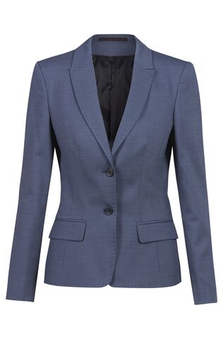 [GRF-1424-2810-226] Greiff Dames blazer RF Modern 37.5  pinpoint middelblauw