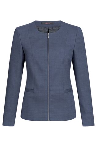 [GRF-1429-2810-226] Greiff Dames blazer RF Modern 37.5  pinpoint middelblauw