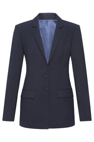 [GRF-1453-666-120] Greiff Dames lange blazer RF Premium marine