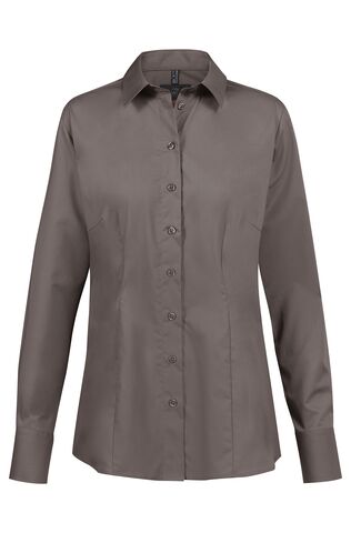 [GRF-6515-1120-035] Greiff Dames blouse 1/1 RF Basic taupe