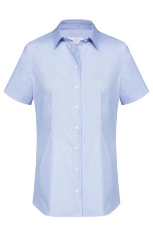[GRF-6516-1120-029] Greiff Dames blouse 1/2 RF Basic bleu