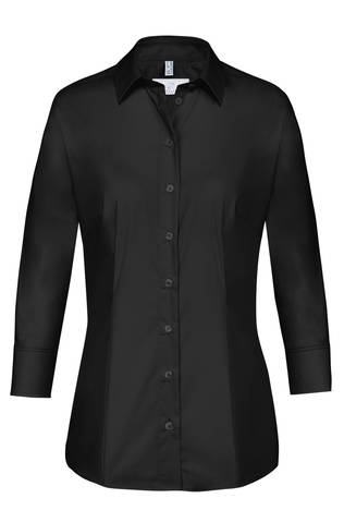 [GRF-6517-1120-010] Greiff Dames blouse 3/4 RF Basic zwart