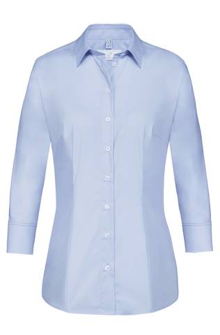 [GRF-6517-1120-029] Greiff Dames blouse 3/4 RF Basic bleu