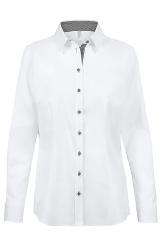 [GRF-65271-1770-216] Greiff Dames blouse 1/1 RF Modern 37.5 wit/contrast grijs