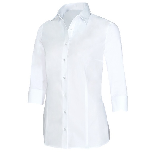 [GC-29341-10] Giovanni Capraro Shirt Dames Wit 3/4 Mouw Kent