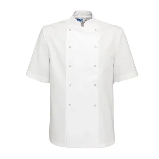 De Berkel HILTON - Heren koksbuis korte mouw wit