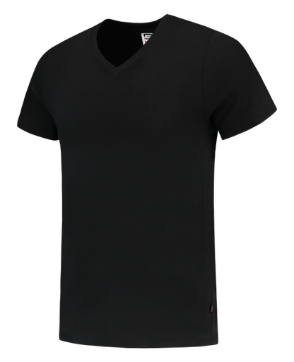 [TRI-101005Black] Tricorp T-shirt V Hals Fitted Black