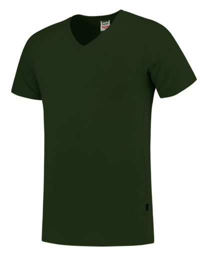 [TRI-101005Bottlegreen] Tricorp T-shirt V Hals Fitted Bottlegreen