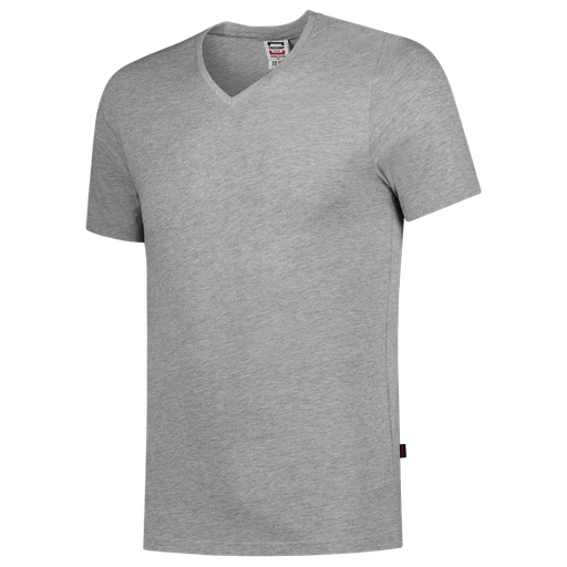 [TRI-101005Greymel] Tricorp T-shirt V Hals Fitted Greymel