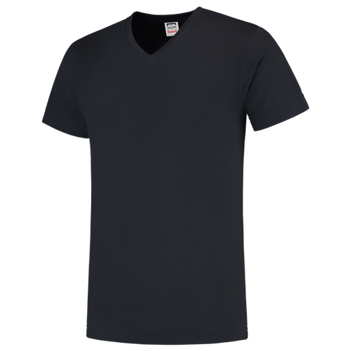 [TRI-101005Navy] Tricorp T-shirt V Hals Fitted Navy