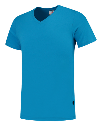[TRI-101005Turquoise] Tricorp T-shirt V Hals Fitted Turquoise