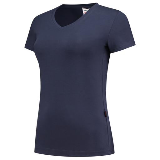 [TRI-101008Ink] Tricorp T-shirt V Hals Fitted Dames Ink