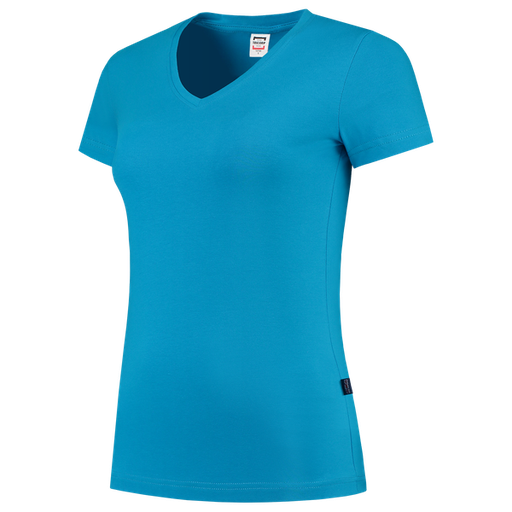Tricorp T-shirt V Hals Fitted Dames Turquoise
