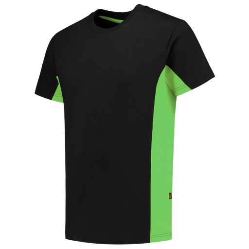 [TRI-102004BlackLime] Tricorp T-shirt Bicolor BlackLime