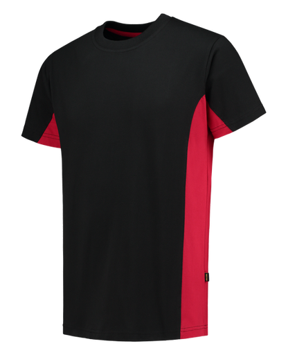 [TRI-102004BlackRed] Tricorp T-shirt Bicolor BlackRed