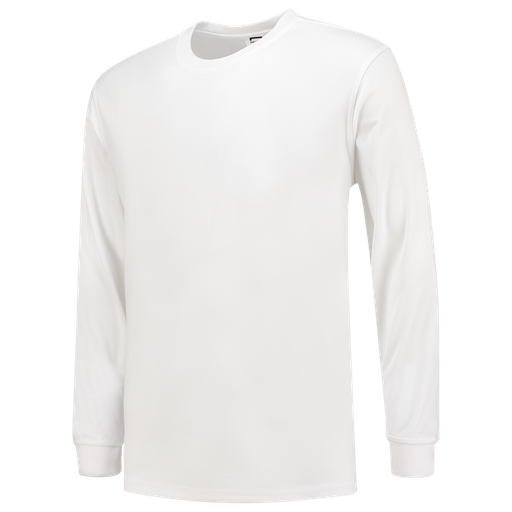 [TRI-102005White] Tricorp T-shirt UV Block Cooldry Lange Mouw White