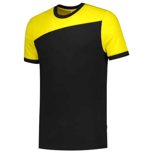 [TRI-102006BlackYellow] Tricorp T-shirt Bicolor Naden BlackYellow