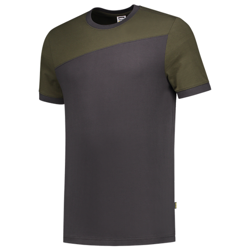 [TRI-102006DarkgreyArmy] Tricorp T-shirt Bicolor Naden DarkgreyArmy