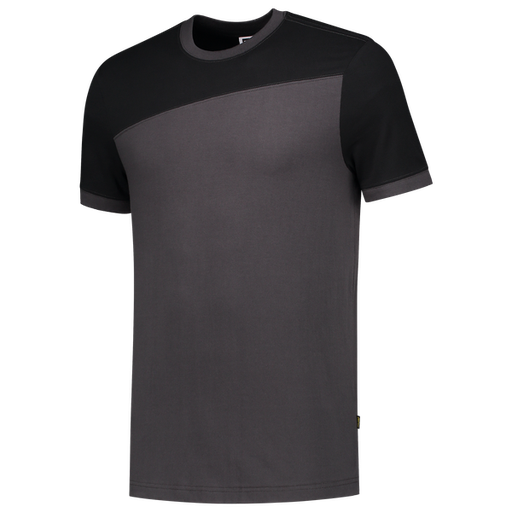 [TRI-102006DarkgreyBlack] Tricorp T-shirt Bicolor Naden DarkgreyBlack