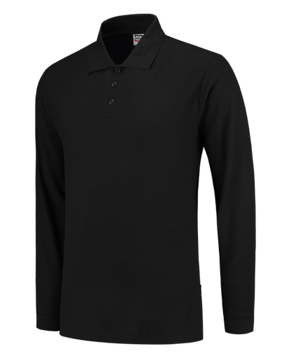 [TRI-201008Black] Tricorp Poloshirt 100% Katoen Lange Mouw Black