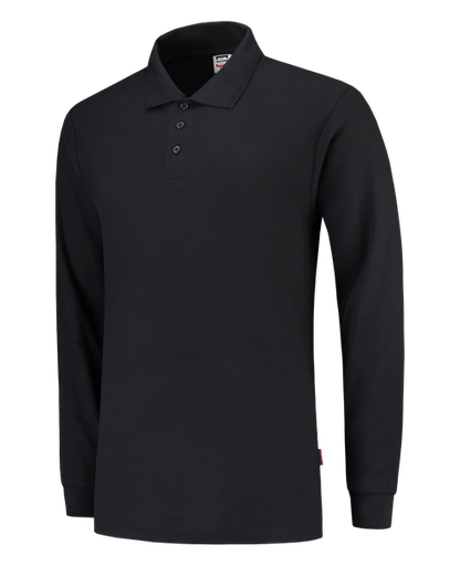[TRI-201008Navy] Tricorp Poloshirt 100% Katoen Lange Mouw Navy