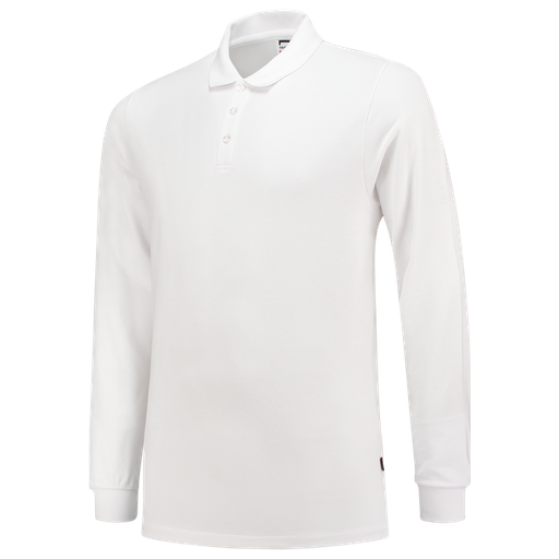 [TRI-201017White] Tricorp Poloshirt Fitted 210 Gram Lange Mouw White